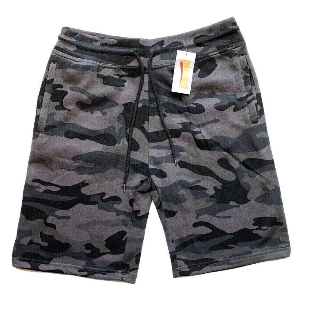 Pennant Camo Bermuda Shorts Men Large Relaxed Fleece Lined Outdoor Hunt Long NWT